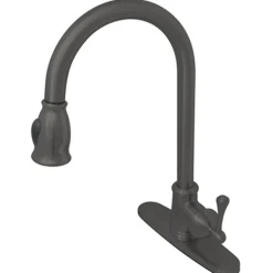 Kingston Brass Gourmetier Vintage Pull-Down Single Handle Kitchen Faucet