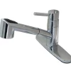 Kingston Brass Gourmetier Wilshire 8" Centerset Single Handle Kitchen Faucet with Pull-out Sprayer