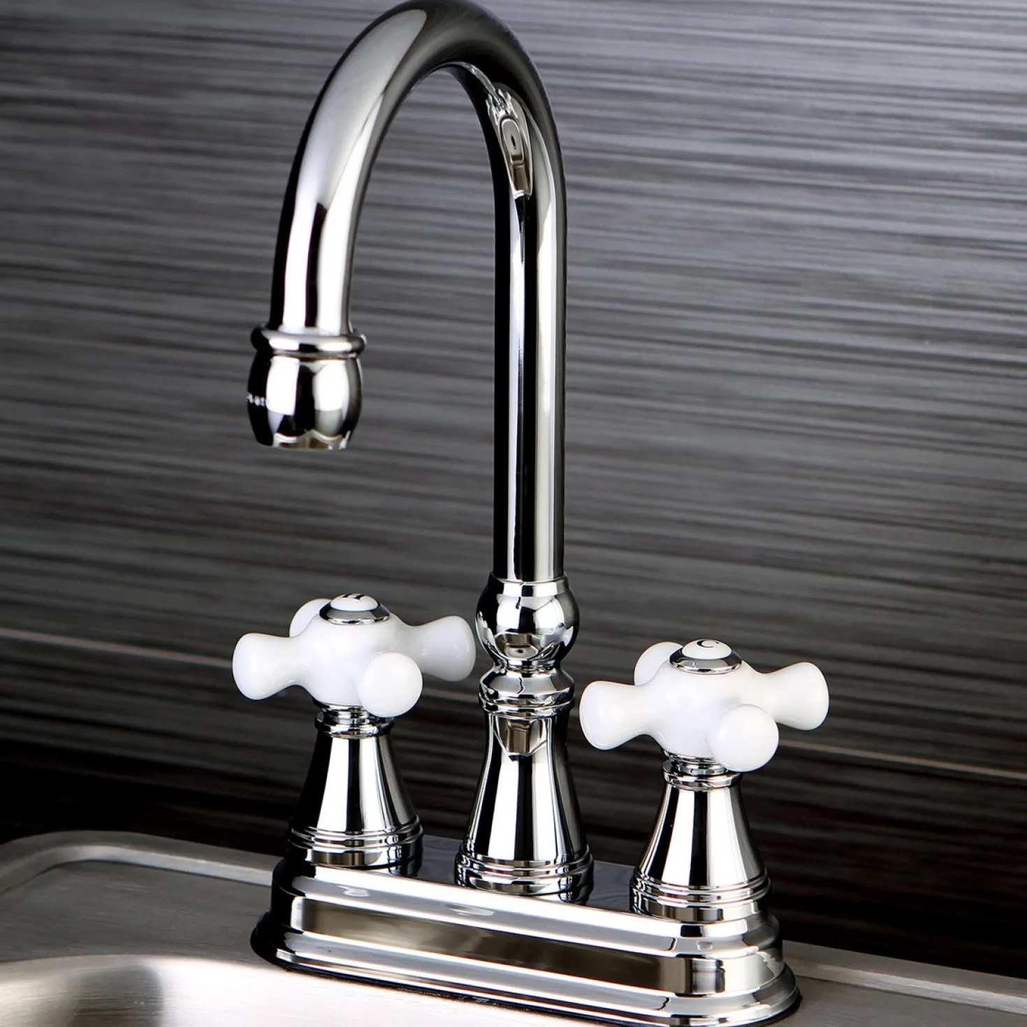 Kingston Brass Governor Deck Mount Bar Faucet without Pop-Up