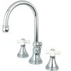 Kingston Brass Governor 8-Inch Widespread Deck Mount Bathroom Faucet