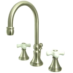 Kingston Brass Governor 8-Inch Widespread Deck Mount Bathroom Faucet