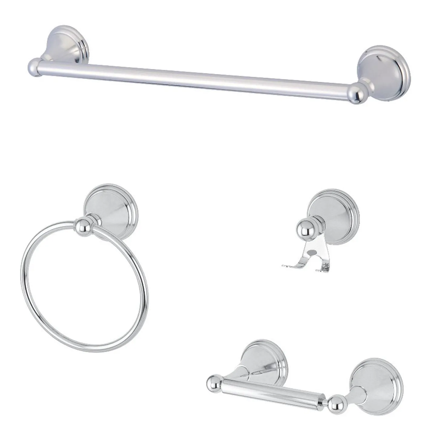 Kingston Brass Governor 4-Piece Bathroom Accessories Set