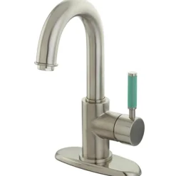 Kingston Brass Green Eden Single Handle Lavatory Faucet with Push-up Drain