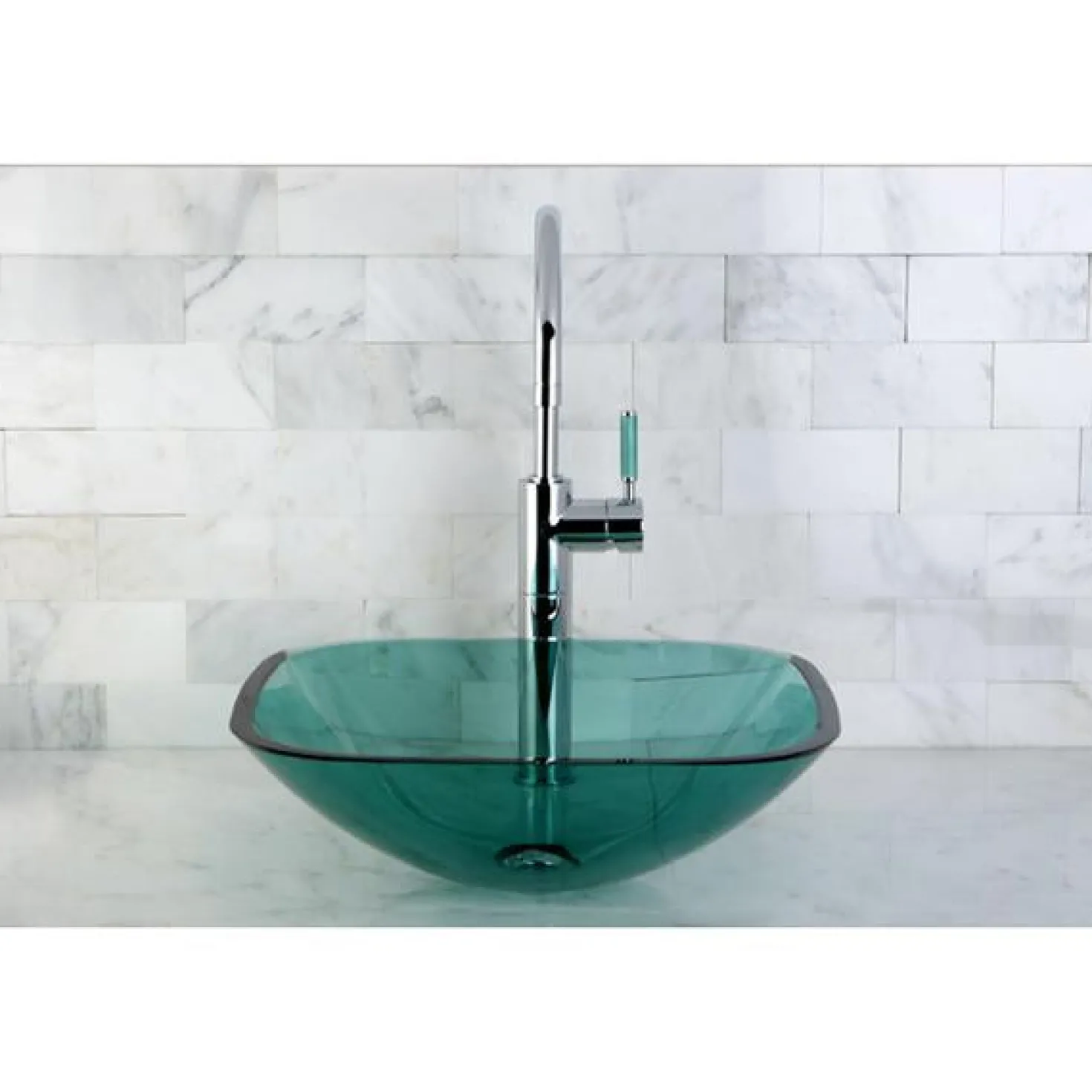 Kingston Brass Green Eden Single Handle Vessel Sink Faucet without Plate and Pop-up