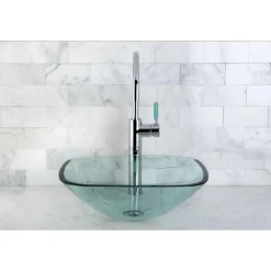 Kingston Brass Green Eden Single Handle Vessel Sink Faucet without Plate and Pop-up