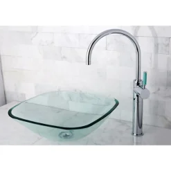 Kingston Brass Green Eden Single Handle Vessel Sink Faucet without Plate and Pop-up