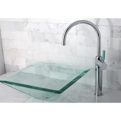 Kingston Brass Green Eden Single Handle Vessel Sink Faucet without Plate and Pop-up