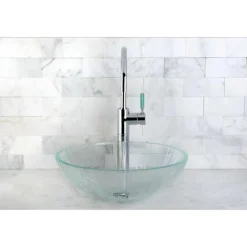 Kingston Brass Green Eden Single Handle Vessel Sink Faucet without Plate and Pop-up
