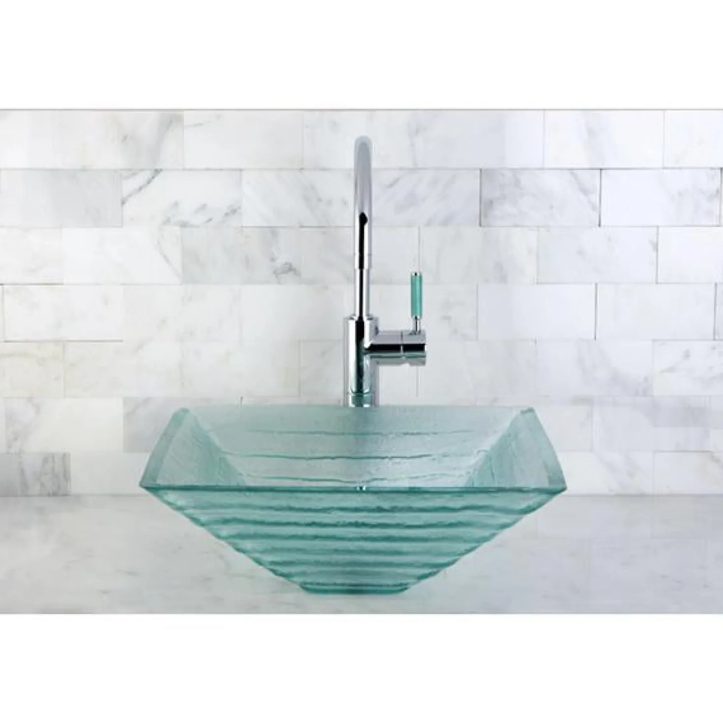 Kingston Brass Green Eden Single Handle Vessel Sink Faucet without Plate and Pop-up