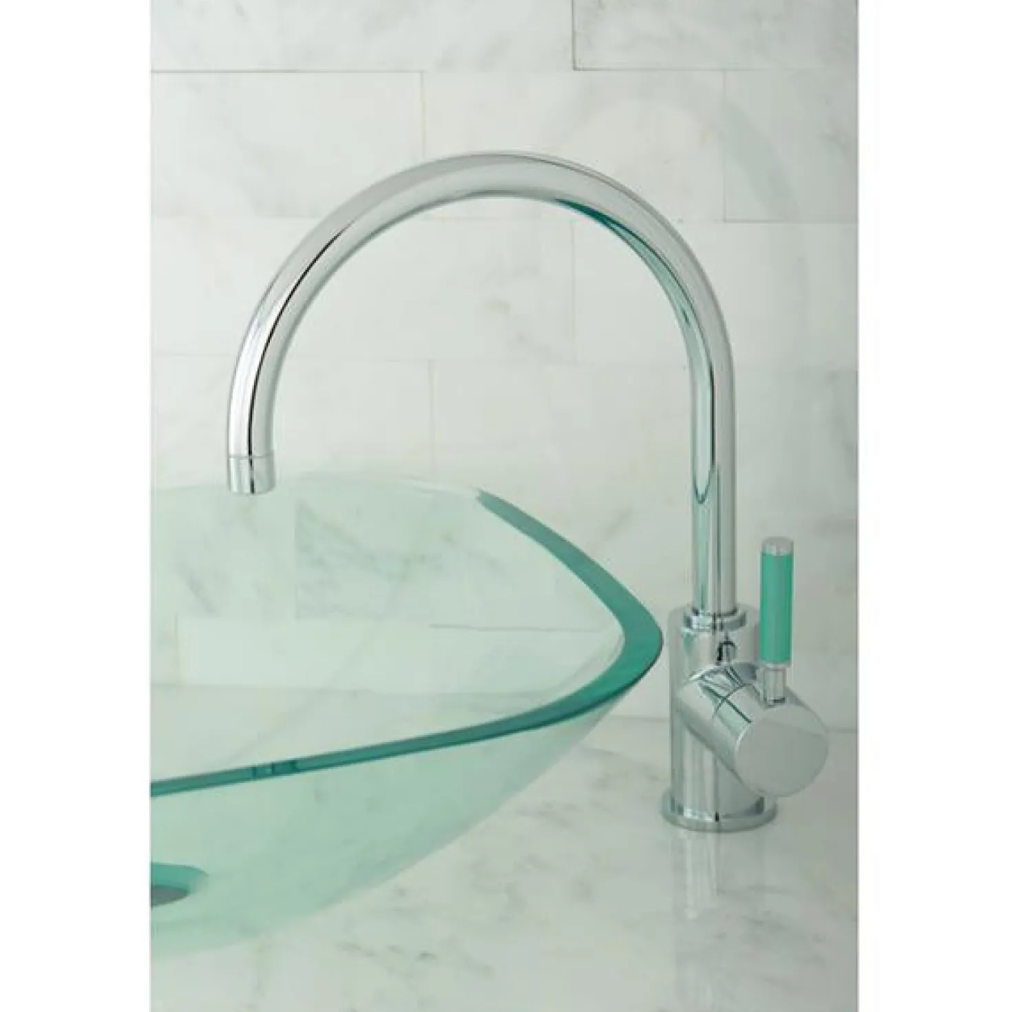 Kingston Brass Green Eden Single Handle Vessel Sink Faucet without Pop-up and Plate