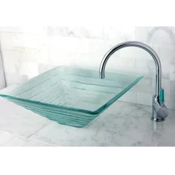 Kingston Brass Green Eden Single Handle Vessel Sink Faucet without Pop-up and Plate