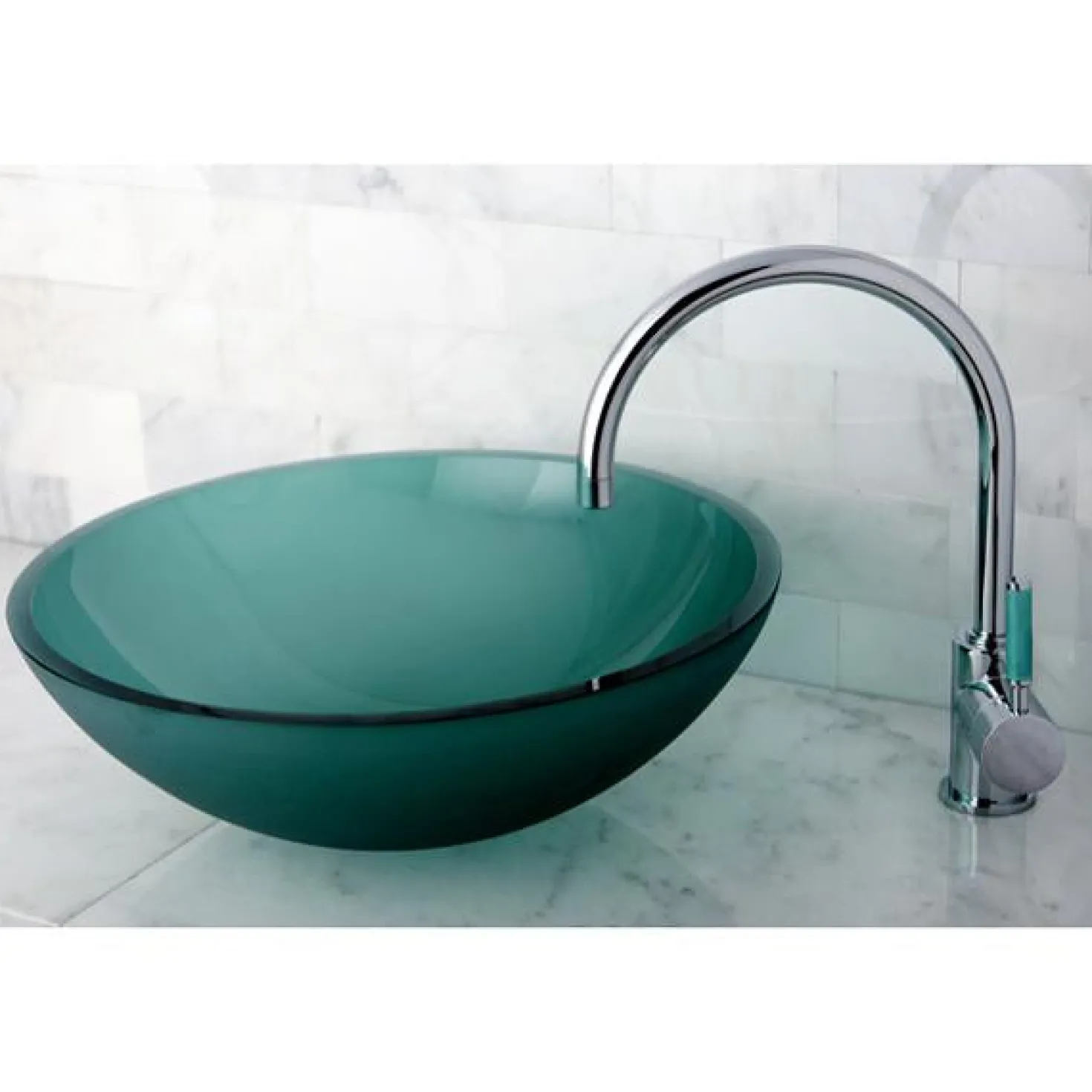 Kingston Brass Green Eden Single Handle Vessel Sink Faucet without Pop-up and Plate