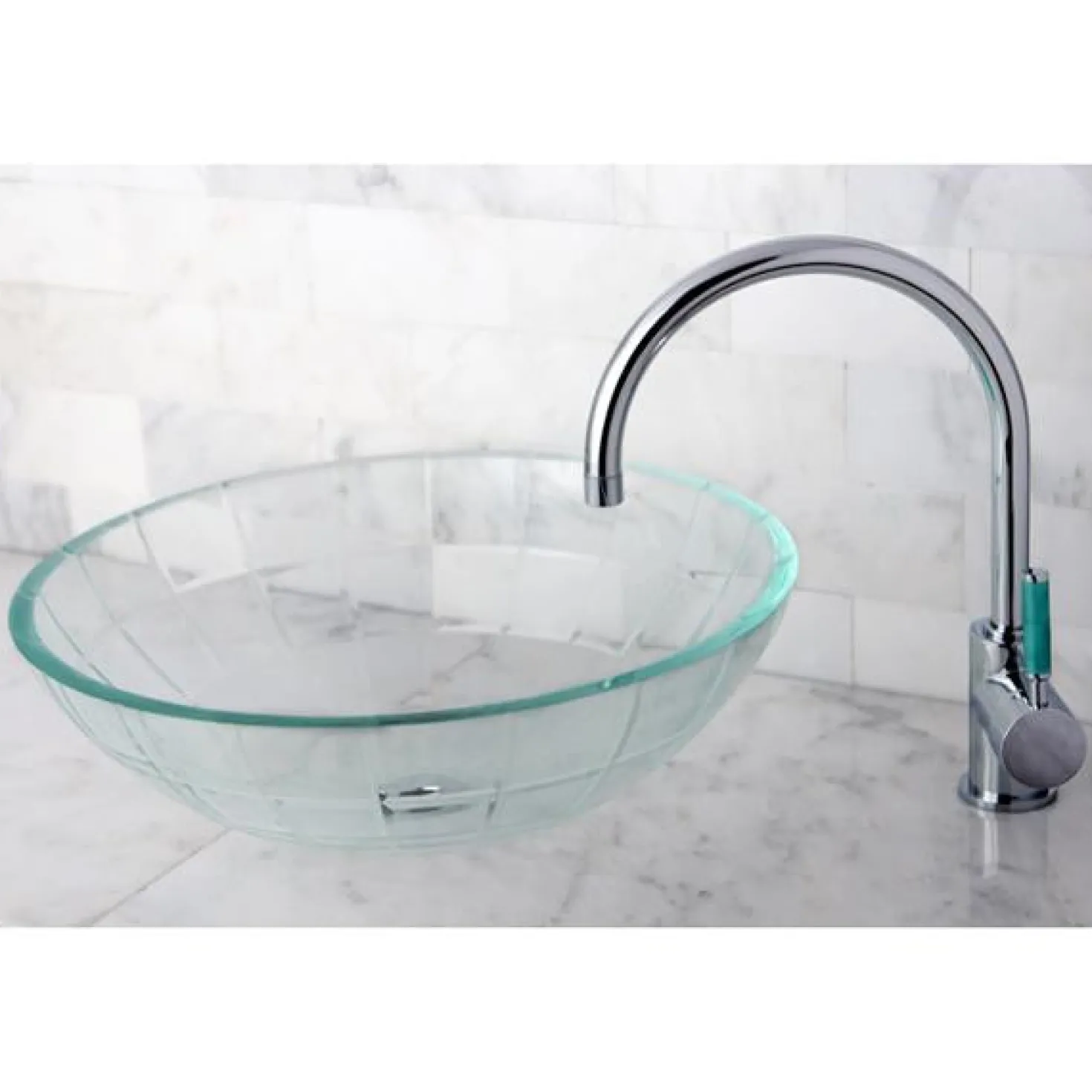 Kingston Brass Green Eden Single Handle Vessel Sink Faucet without Pop-up and Plate