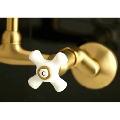 Kingston Brass 2-Handle 2-Hole Wall Mount Kitchen Faucet
