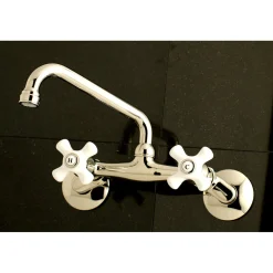 Kingston Brass 2-Handle 2-Hole Wall Mount Kitchen Faucet