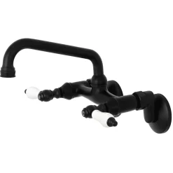 Kingston Brass 2-Handle Wall Mount Kitchen Faucet