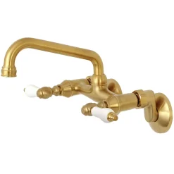 Kingston Brass 2-Handle Wall Mount Kitchen Faucet