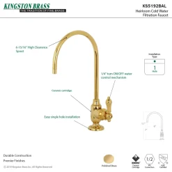 Kingston Brass Heirloom Single-Handle Water Filtration Faucet