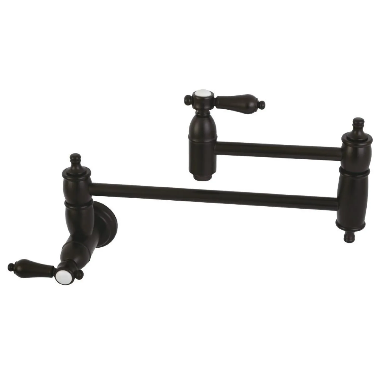 Kingston Brass Heirloom Wall Mount Pot Filler Kitchen Faucet