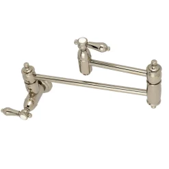 Kingston Brass Heirloom Wall Mount Pot Filler Kitchen Faucet