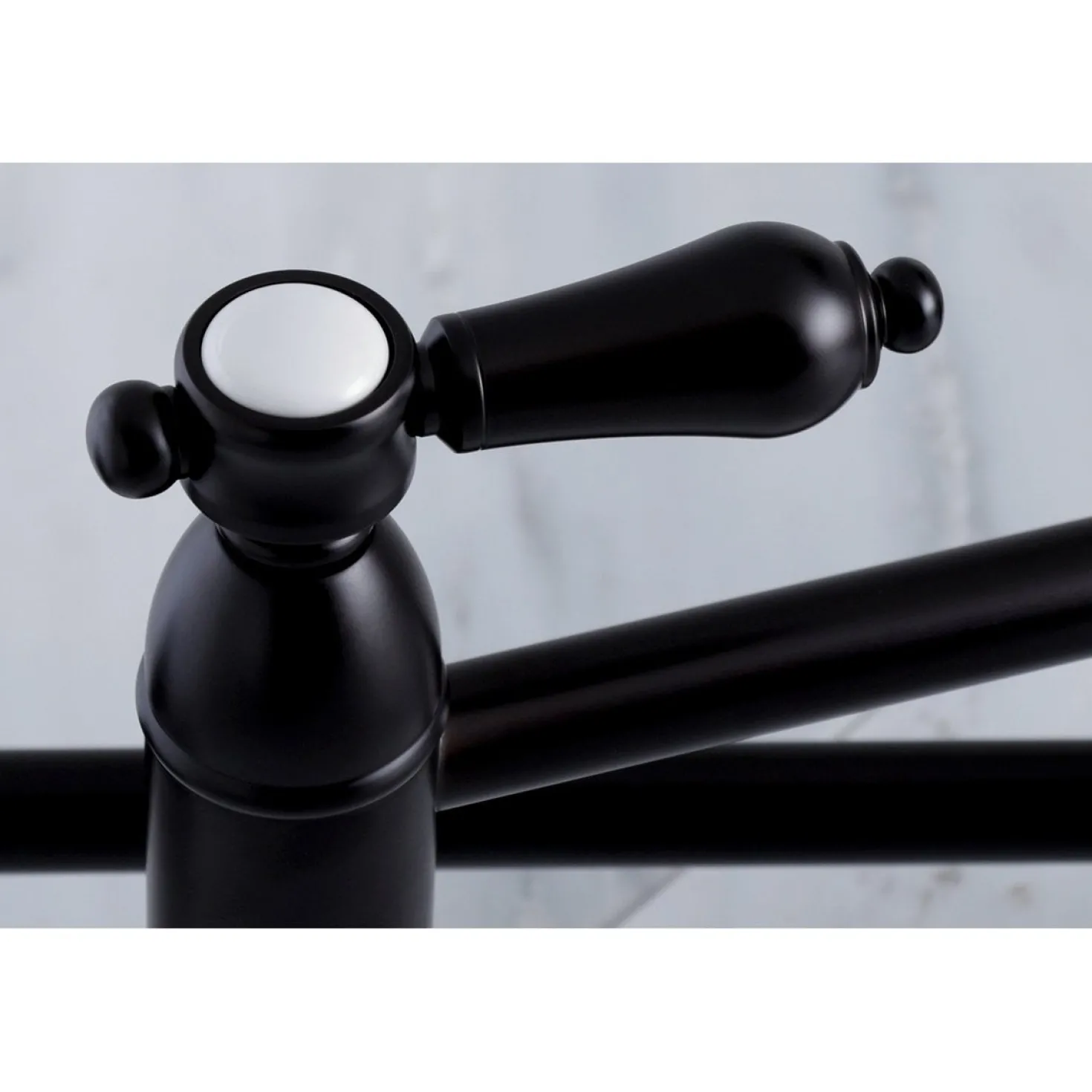 Kingston Brass Heirloom Wall Mount Pot Filler Kitchen Faucet