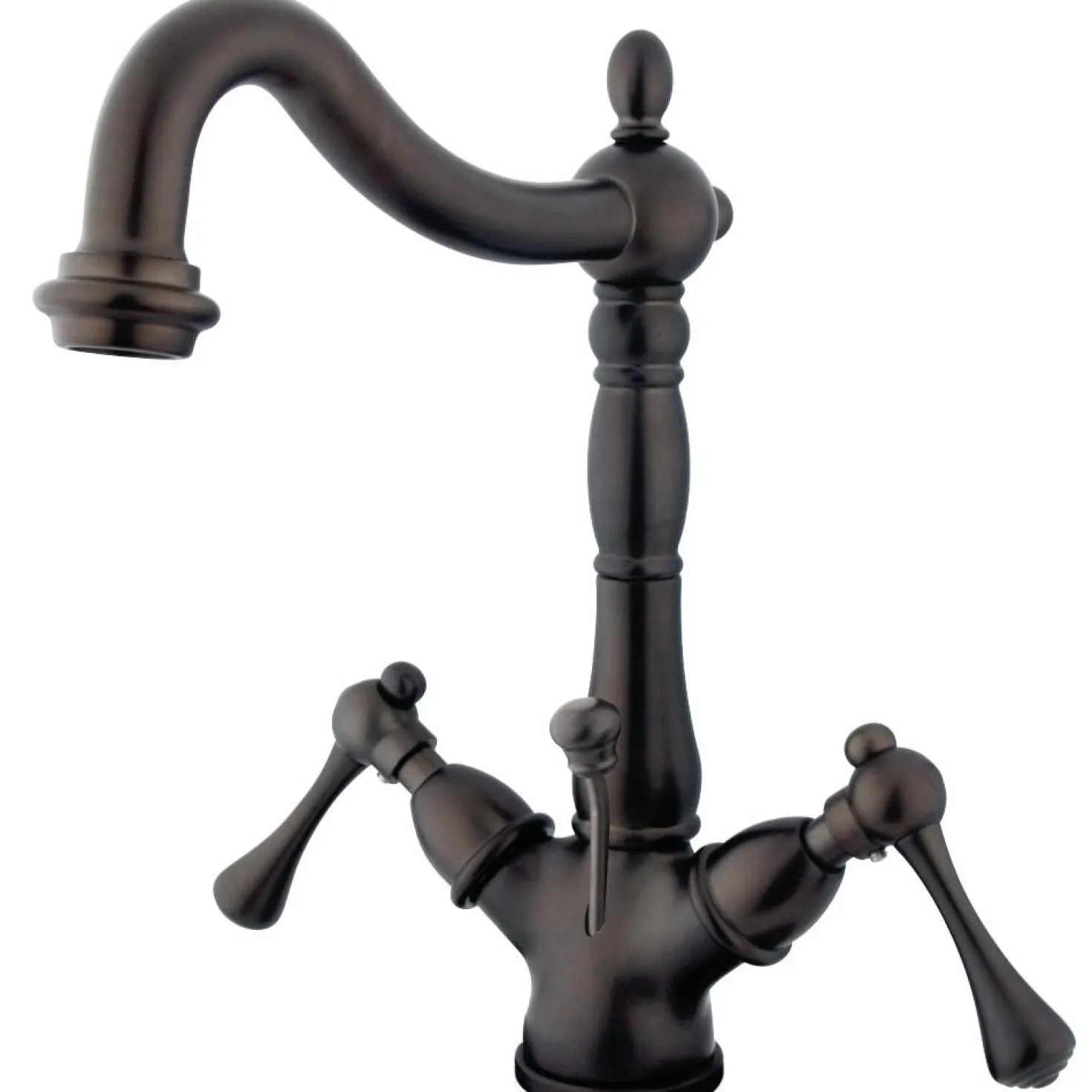 Kingston Brass Heritage 4" Centerset Bathroom Faucet with Pop-Up Drain