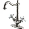 Kingston Brass Heritage 4" Centerset Deck Mount Bathroom Faucet with Pop-Up Drain