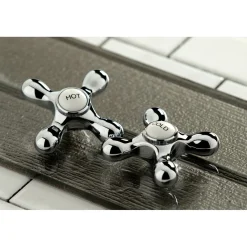 Kingston Brass Heritage 8" Center Wall Mount Bathroom Faucet