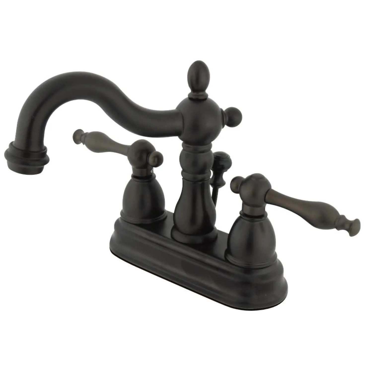 Kingston Brass Heritage 4" Centerset Deck Mount Bathroom Faucet