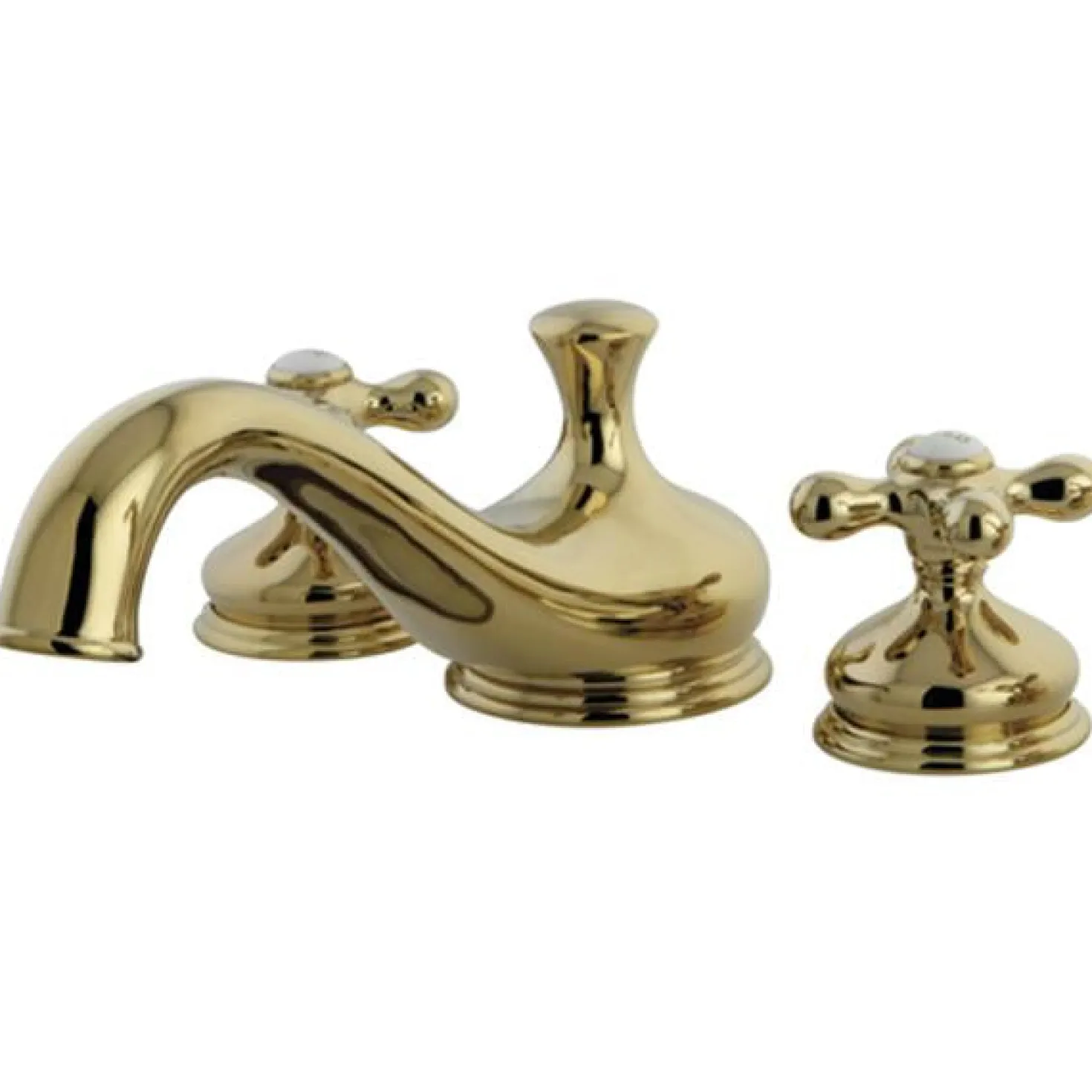 Kingston Brass Heritage Classic Three Hole Two Handle Roman Tub Filler