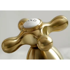 Kingston Brass Heritage Cross-Handle 8-Inch Widespread Bathroom Faucet