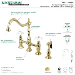 Kingston Brass Heritage Deck Mount 8