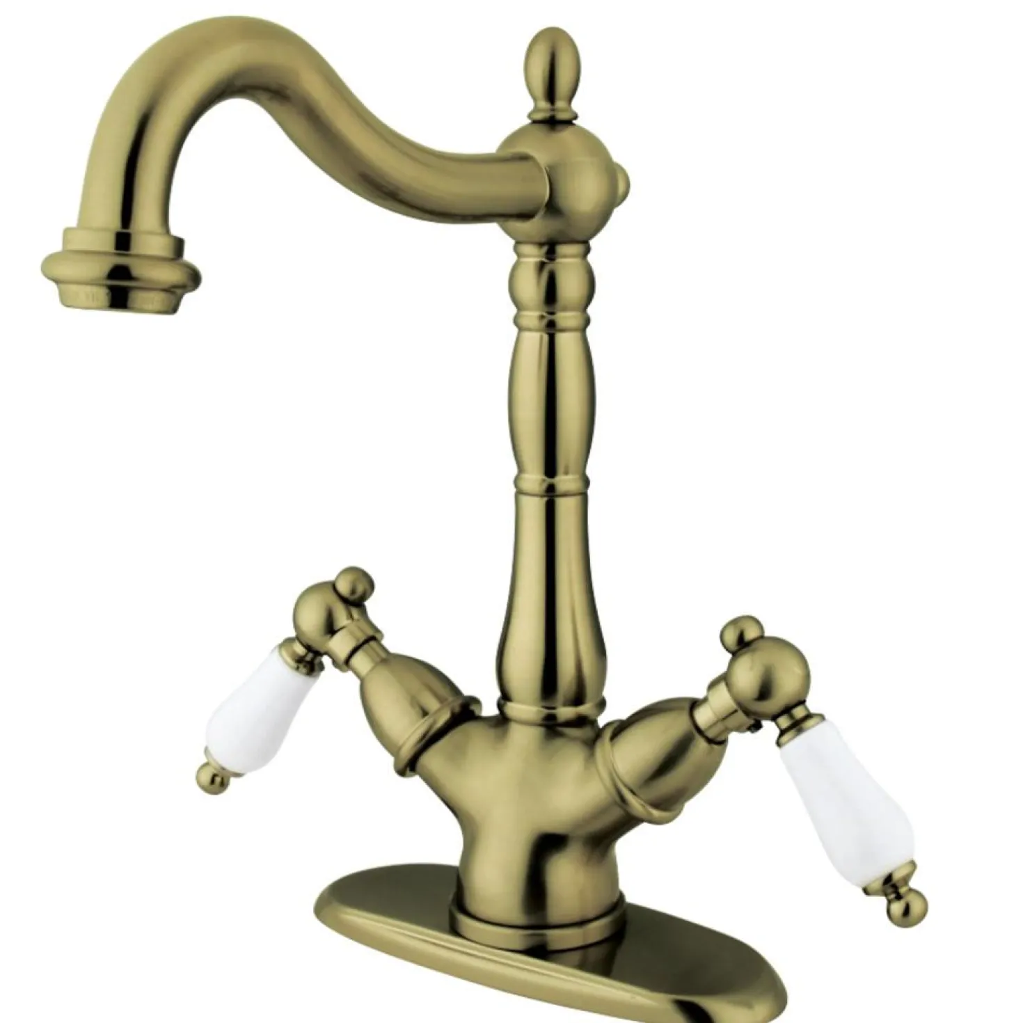 Kingston Brass Heritage Deck Mount 2-Handle Vessel Sink Faucet