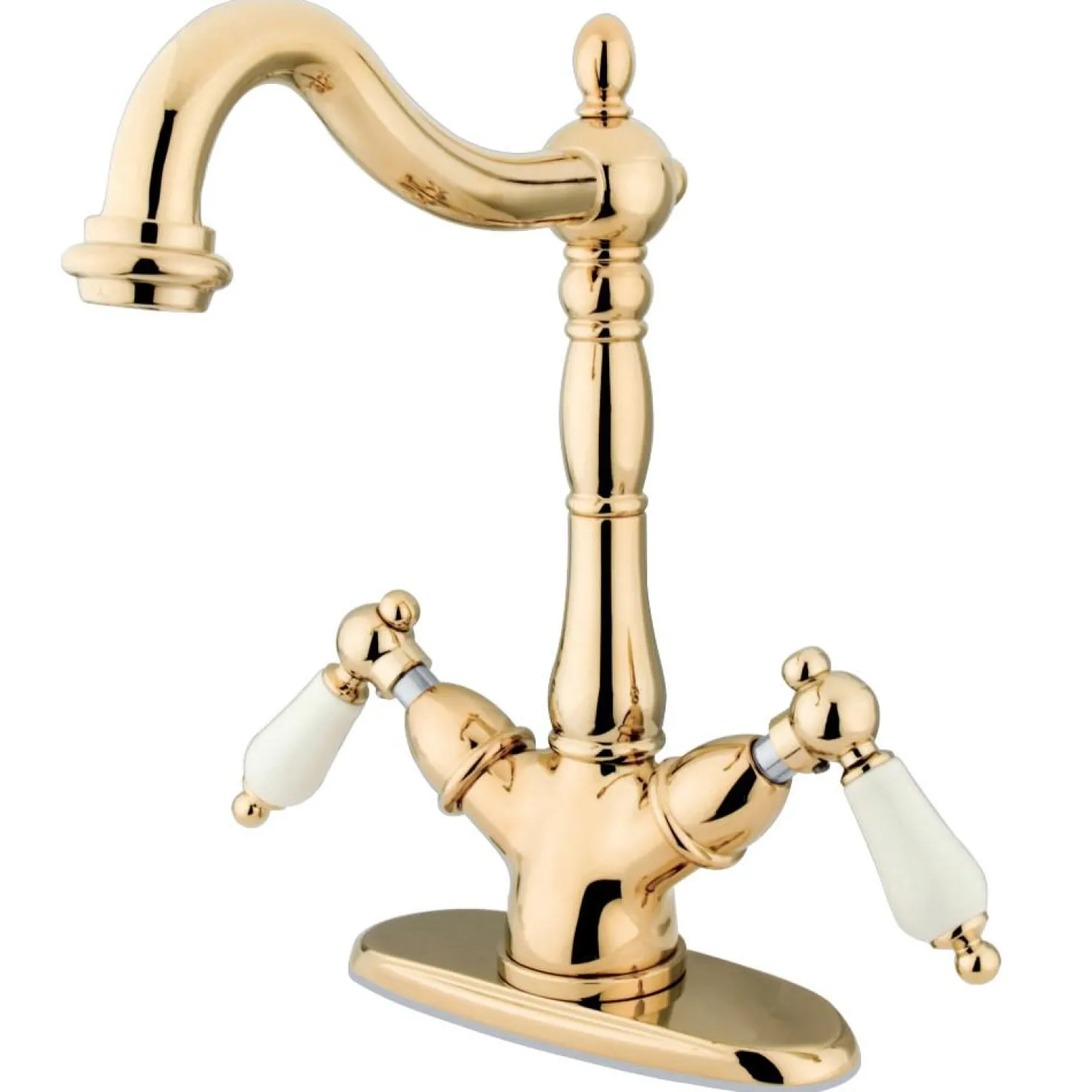 Kingston Brass Heritage Deck Mount 2-Handle Vessel Sink Faucet