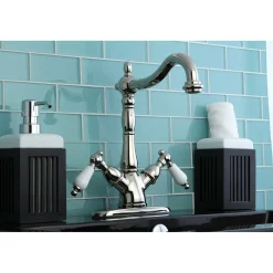 Kingston Brass Heritage Deck Mount 2-Handle Vessel Sink Faucet