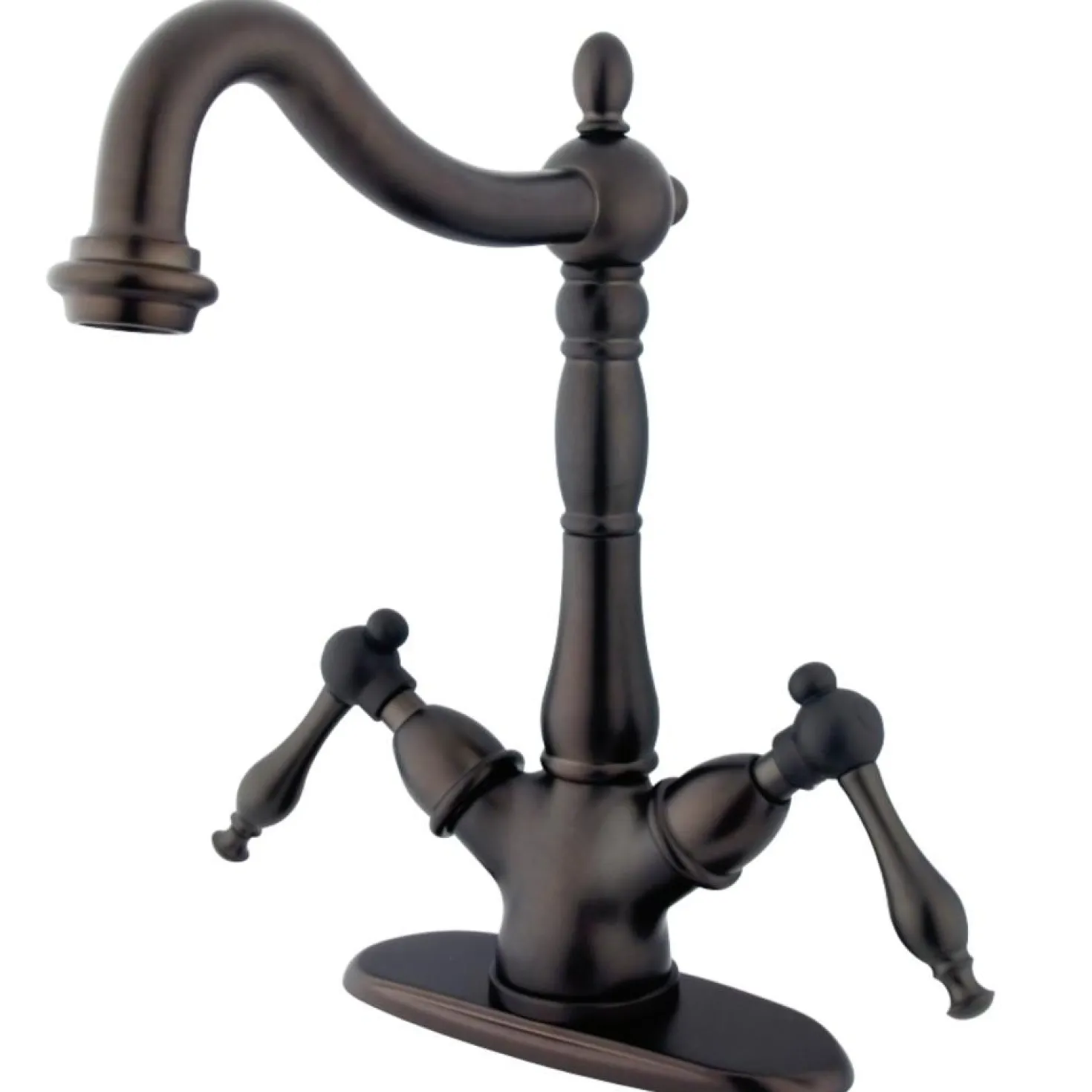 Kingston Brass Heritage Deck Mount Vessel Sink Faucet