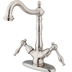 Kingston Brass Heritage Deck Mount Vessel Sink Faucet