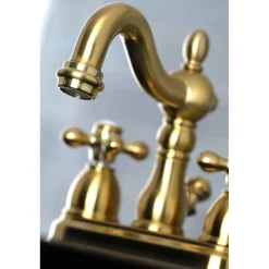 Kingston Brass Heritage Deck Mount 4-Inch Centerset Bathroom Faucet
