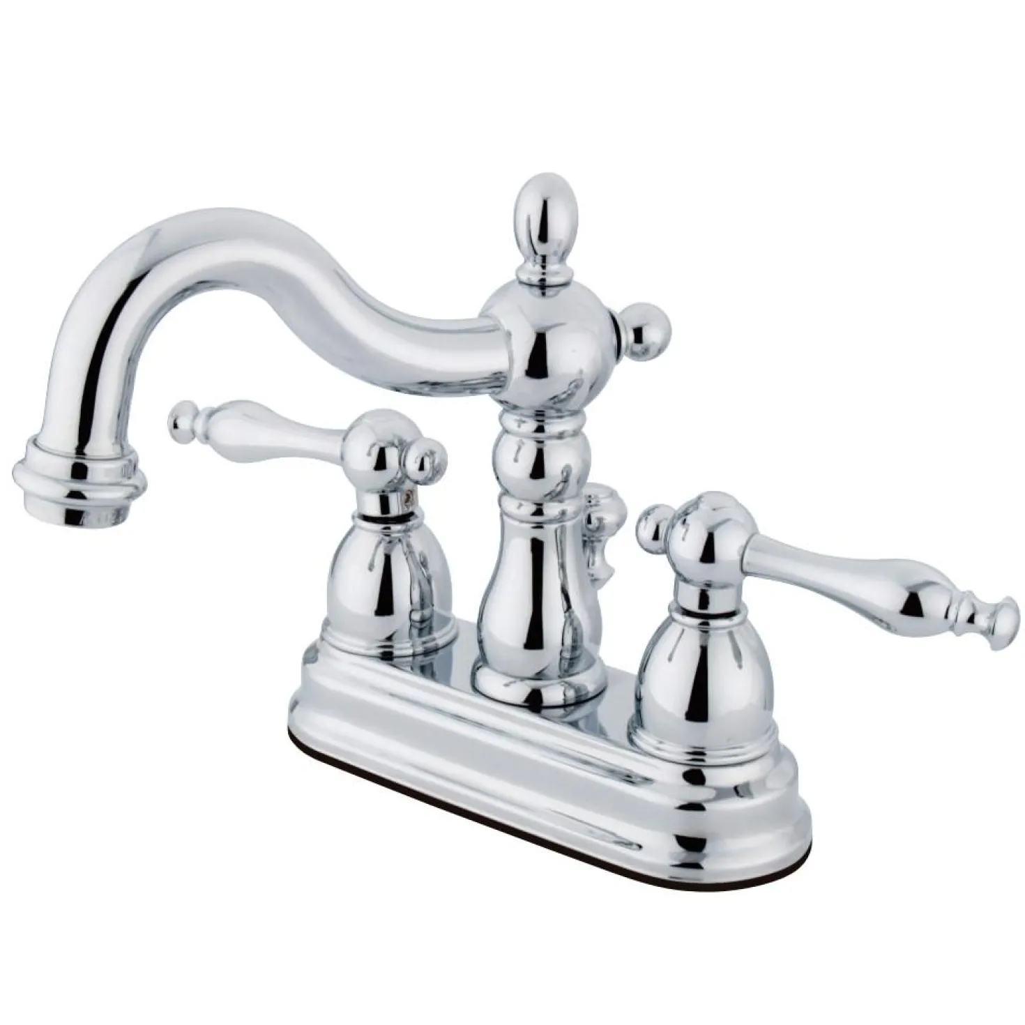 Kingston Brass Heritage Deck Mount 2-Handle 4-Inch Centerset Bathroom Faucet