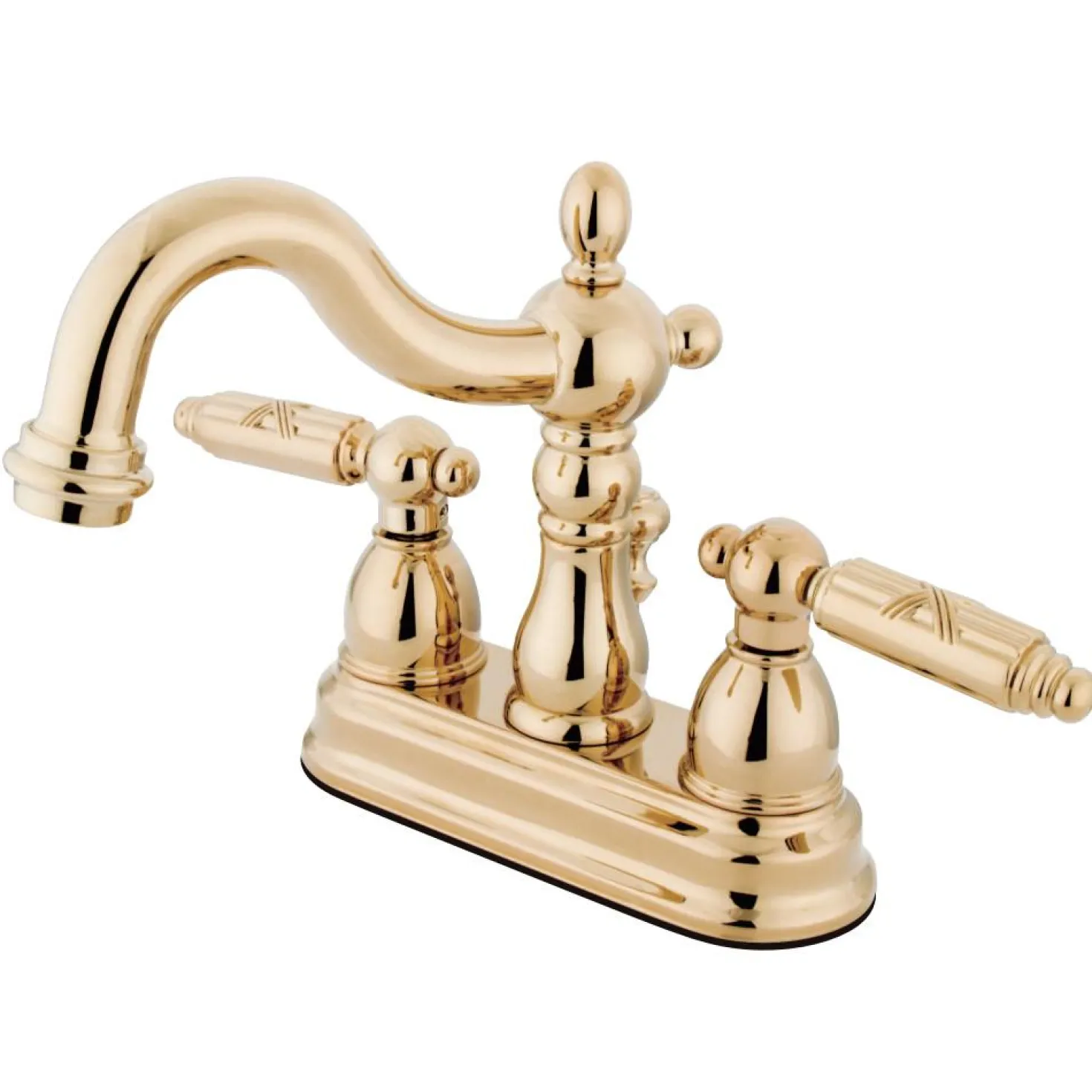 Kingston Brass Heritage Deck Mount 4" Centerset Bathroom Faucet