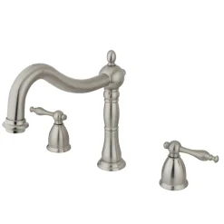 Kingston Brass Heritage Deck Mount 2-Handle Roman Tub Filler