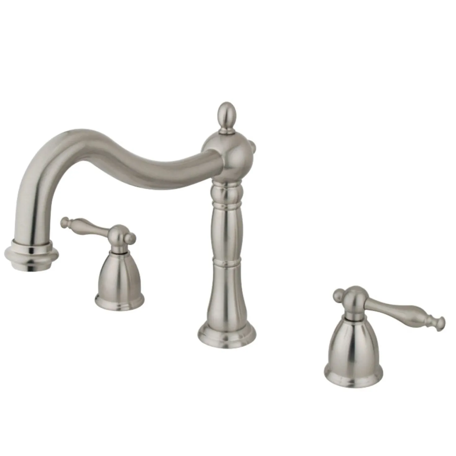 Kingston Brass Heritage Deck Mount 2-Handle Roman Tub Filler