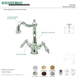Kingston Brass Heritage 2-Handle Vessel Sink Faucet