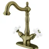 Kingston Brass Heritage 2-Handle Deck Mount Vessel Sink Faucet