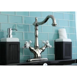Kingston Brass Heritage 2-Handle Deck Mount Vessel Sink Faucet