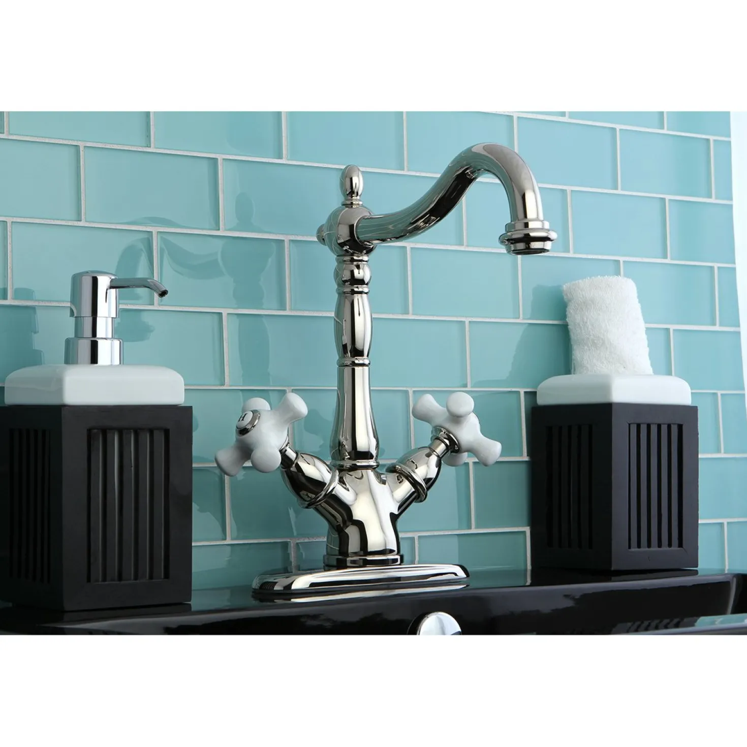 Kingston Brass Heritage 2-Handle Deck Mount Vessel Sink Faucet