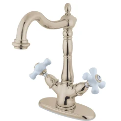 Kingston Brass Heritage 2-Handle Deck Mount Vessel Sink Faucet