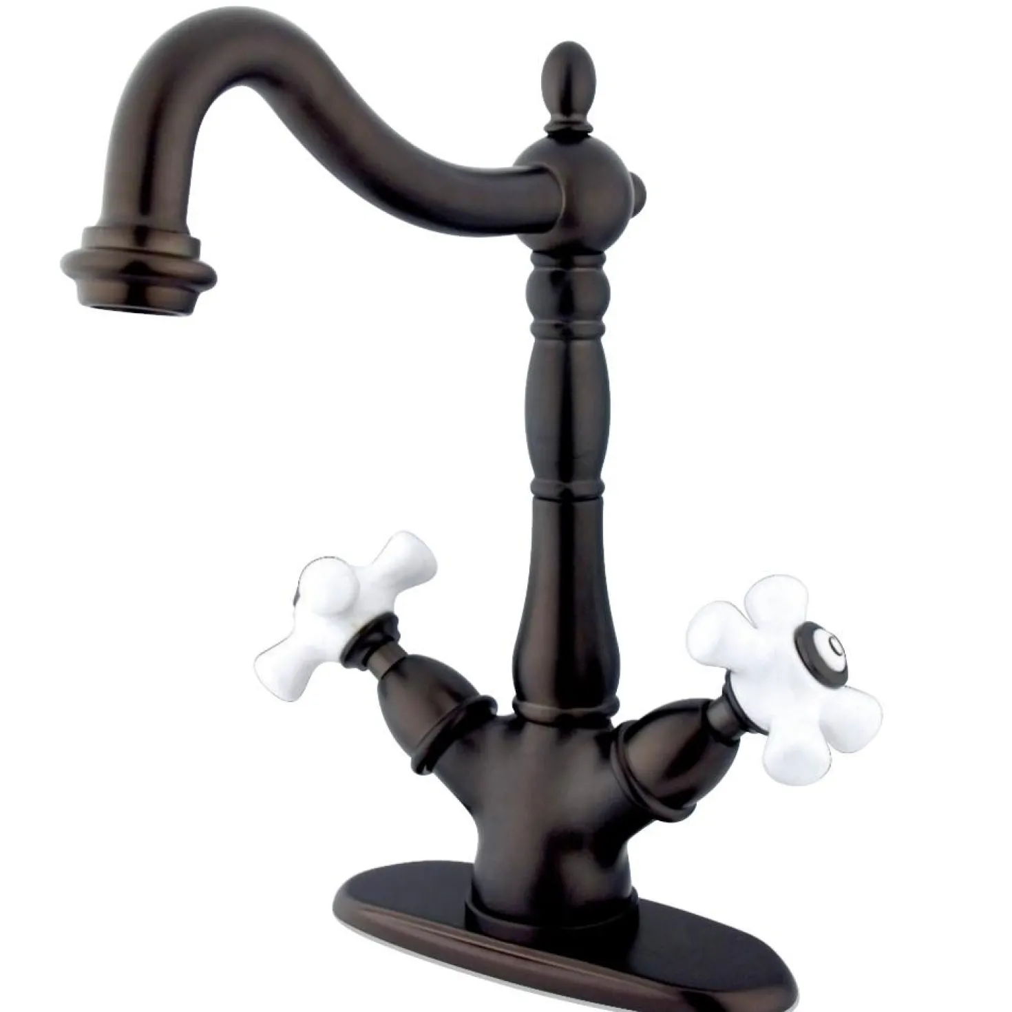 Kingston Brass Heritage 2-Handle Deck Mount Vessel Sink Faucet