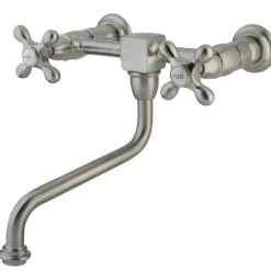 Kingston Brass Heritage 2-Handle Wall Mount Bathroom Faucet