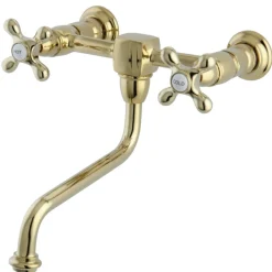 Kingston Brass Heritage 2-Handle Wall Mount Bathroom Faucet